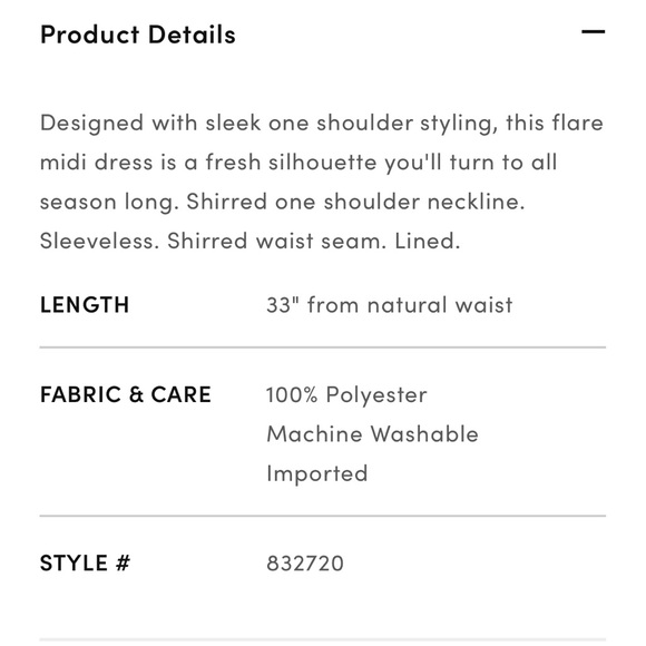 One-Shoulder Flare Midi Dress - Picture 7 of 7